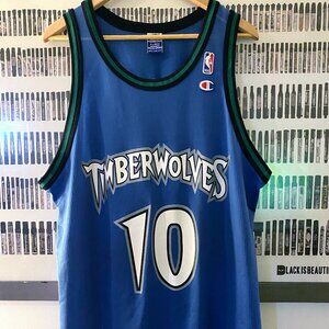 Champion - Minnesota Timberwolves Wally Szczerbiak vintage jersey (1999) 48